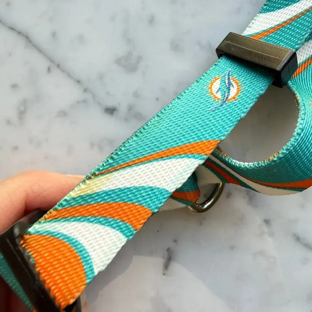 NFL Miami Dolphins Hunter Pet Gear Adjustable Dog Collar Medium NWT